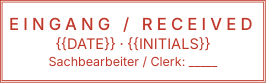 Received stamp