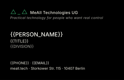 Black green card front